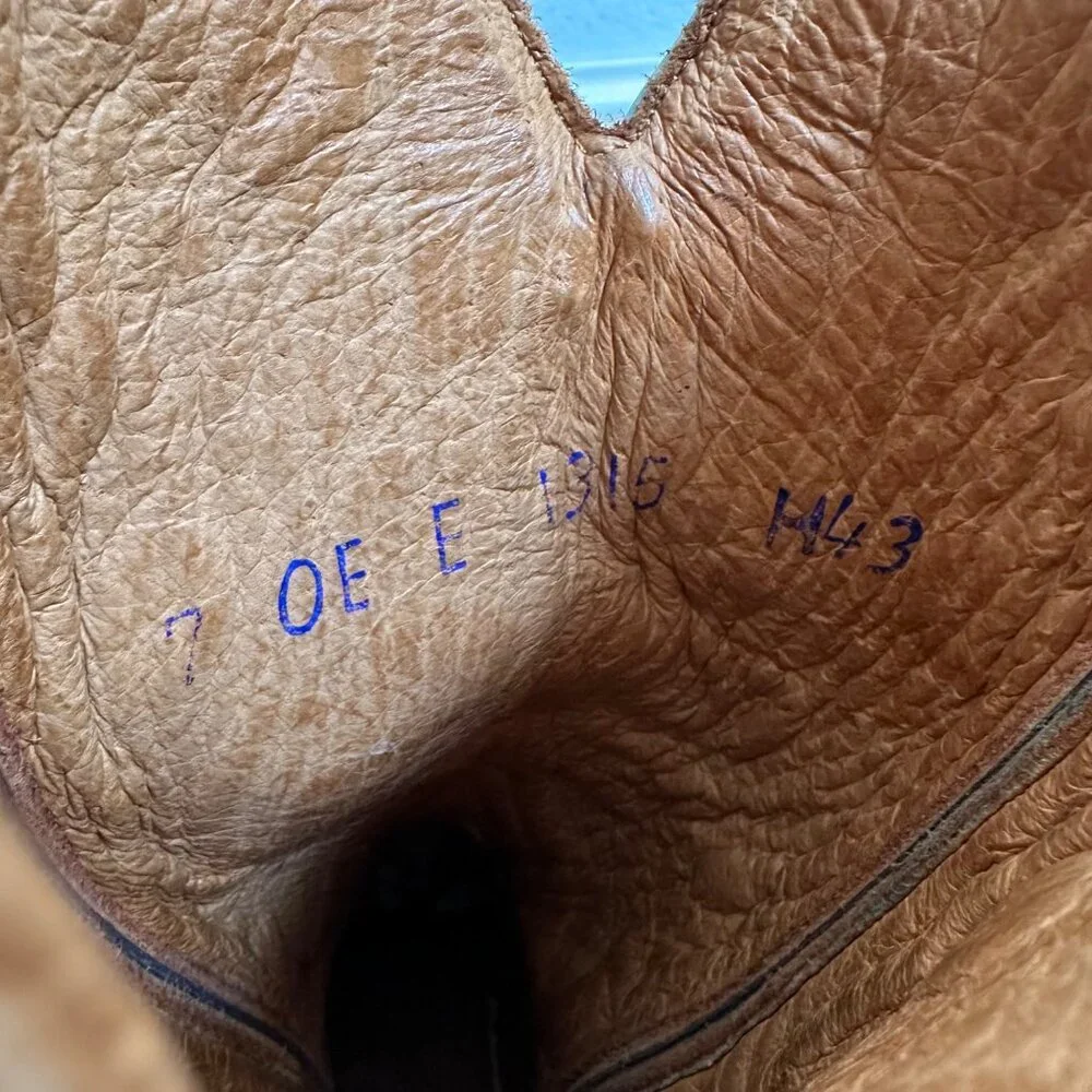 Lane by Anna Harris Brown Rodeo Cowgirl Leather Boots Size 7 - Picture 10 of 14